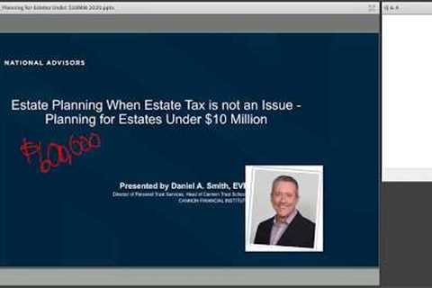 Trust Education: Estate Planning When Estate Tax is no issue–Planning for Estates Under $10 Million