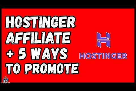 Domain Affiliate Marketing Example - How to Succeed With the Hostinger Affiliate Program